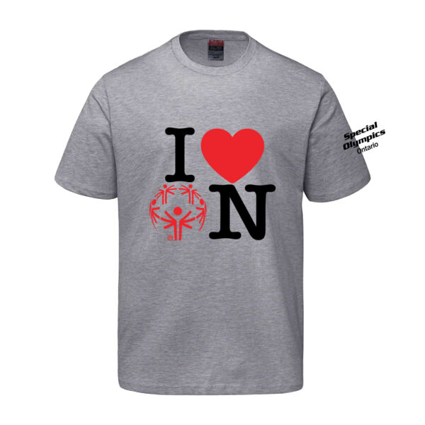 Parkour Unisex I Heart ON Printed Performance T-Shirt Thumbnail